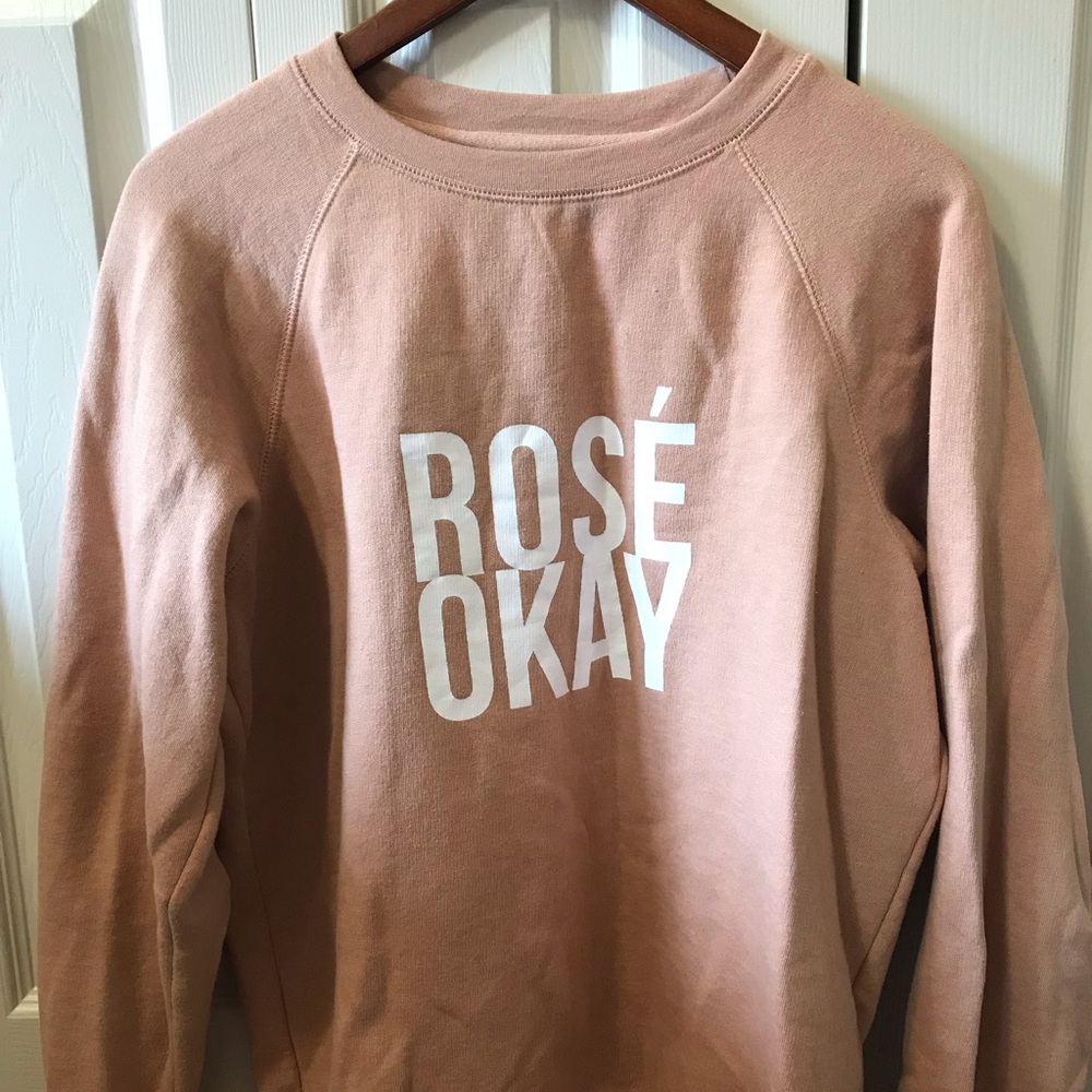 “Rose Okay” Brunette the Label crewneck